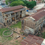 Fig. 2 Drone photo of the school buildings of the Catholic Mission in Kpando