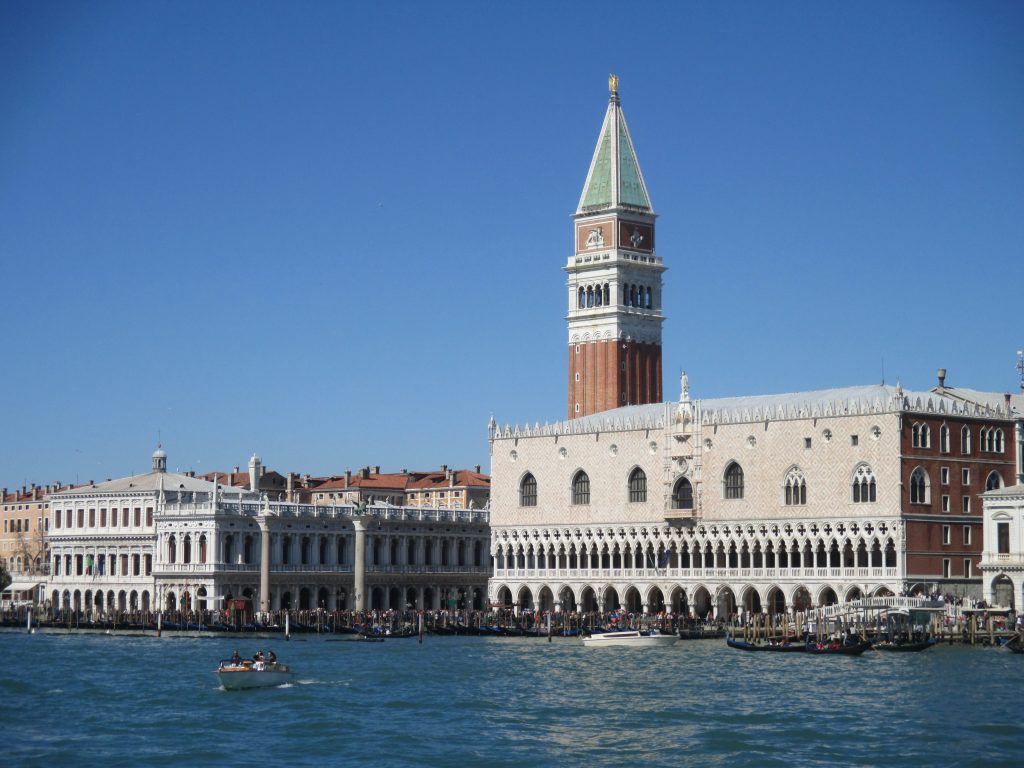 World Heritage Site of Venice is at risk of sea-level rise.